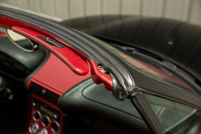 2002 BMW M Roadster in Black Sapphire Metallic over Imola Red & Black Nappa