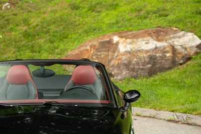 2002 BMW M Roadster in Black Sapphire Metallic over Imola Red & Black Nappa