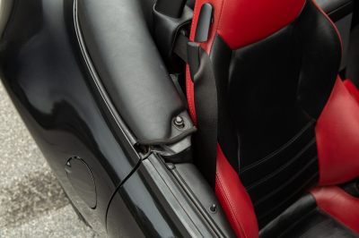 2002 BMW M Roadster in Black Sapphire Metallic over Imola Red & Black Nappa