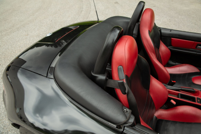 2002 BMW M Roadster in Black Sapphire Metallic over Imola Red & Black Nappa