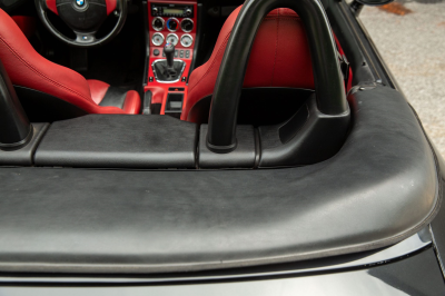 2002 BMW M Roadster in Black Sapphire Metallic over Imola Red & Black Nappa