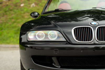 2002 BMW M Roadster in Black Sapphire Metallic over Imola Red & Black Nappa