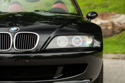 2002 BMW M Roadster in Black Sapphire Metallic over Imola Red & Black Nappa
