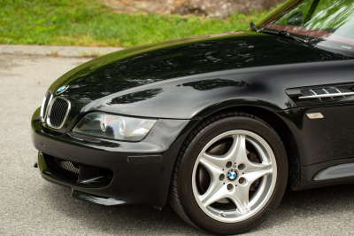 2002 BMW M Roadster in Black Sapphire Metallic over Imola Red & Black Nappa