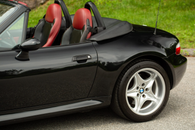 2002 BMW M Roadster in Black Sapphire Metallic over Imola Red & Black Nappa