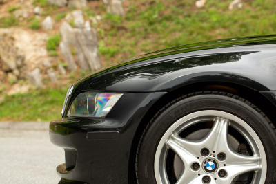2002 BMW M Roadster in Black Sapphire Metallic over Imola Red & Black Nappa