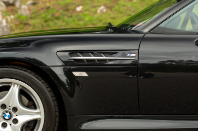 2002 BMW M Roadster in Black Sapphire Metallic over Imola Red & Black Nappa