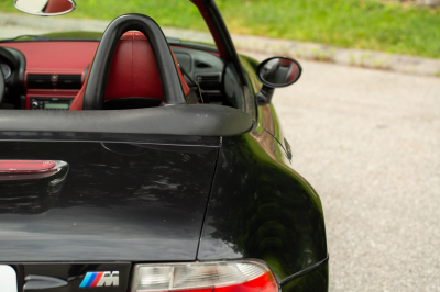 2002 BMW M Roadster in Black Sapphire Metallic over Imola Red & Black Nappa