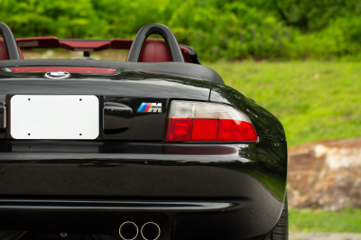 2002 BMW M Roadster in Black Sapphire Metallic over Imola Red & Black Nappa