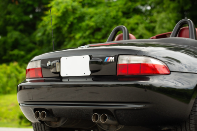 2002 BMW M Roadster in Black Sapphire Metallic over Imola Red & Black Nappa