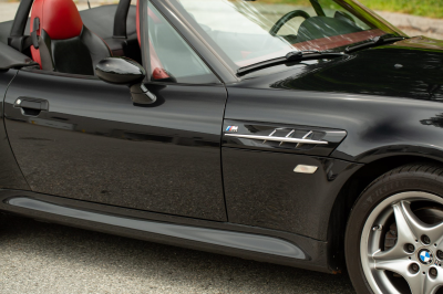 2002 BMW M Roadster in Black Sapphire Metallic over Imola Red & Black Nappa