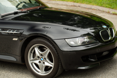 2002 BMW M Roadster in Black Sapphire Metallic over Imola Red & Black Nappa