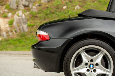 2002 BMW M Roadster in Black Sapphire Metallic over Imola Red & Black Nappa