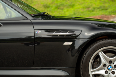 2002 BMW M Roadster in Black Sapphire Metallic over Imola Red & Black Nappa