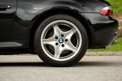 2002 BMW M Roadster in Black Sapphire Metallic over Imola Red & Black Nappa