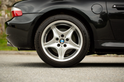2002 BMW M Roadster in Black Sapphire Metallic over Imola Red & Black Nappa