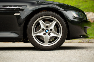 2002 BMW M Roadster in Black Sapphire Metallic over Imola Red & Black Nappa
