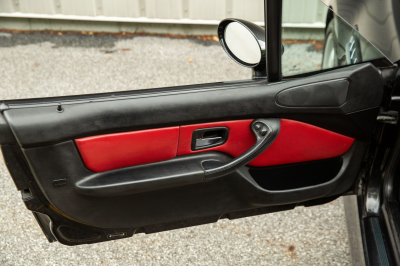 2002 BMW M Roadster in Black Sapphire Metallic over Imola Red & Black Nappa