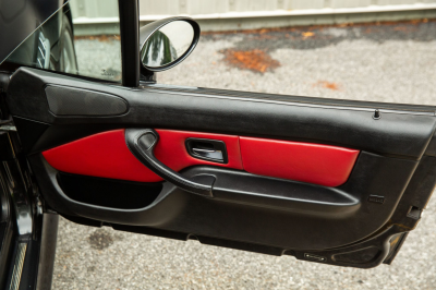 2002 BMW M Roadster in Black Sapphire Metallic over Imola Red & Black Nappa