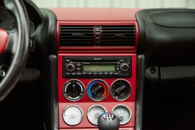 2002 BMW M Roadster in Black Sapphire Metallic over Imola Red & Black Nappa