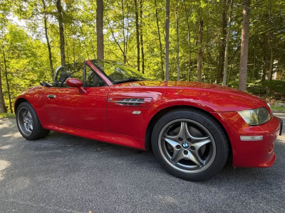 2002 BMW M Roadster in Imola Red 2 over Dark Beige Oregon