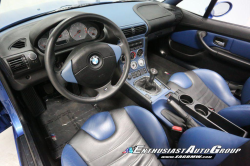 2002 BMW M Roadster in Estoril Blue Metallic over Estoril Blue & Black Nappa