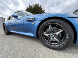 2002 BMW M Roadster in Estoril Blue Metallic over Estoril Blue & Black Nappa