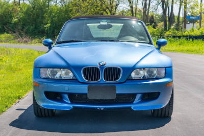 2002 BMW M Roadster in Estoril Blue Metallic over Estoril Blue & Black Nappa