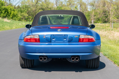 2002 BMW M Roadster in Estoril Blue Metallic over Estoril Blue & Black Nappa
