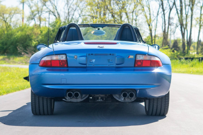 2002 BMW M Roadster in Estoril Blue Metallic over Estoril Blue & Black Nappa