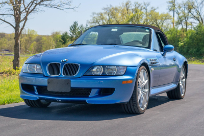 2002 BMW M Roadster in Estoril Blue Metallic over Estoril Blue & Black Nappa