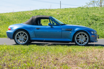 2002 BMW M Roadster in Estoril Blue Metallic over Estoril Blue & Black Nappa