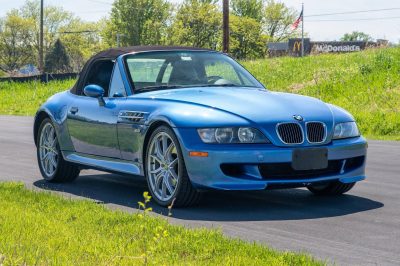 2002 BMW M Roadster in Estoril Blue Metallic over Estoril Blue & Black Nappa