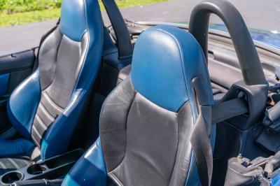 2002 BMW M Roadster in Estoril Blue Metallic over Estoril Blue & Black Nappa