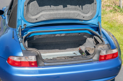 2002 BMW M Roadster in Estoril Blue Metallic over Estoril Blue & Black Nappa