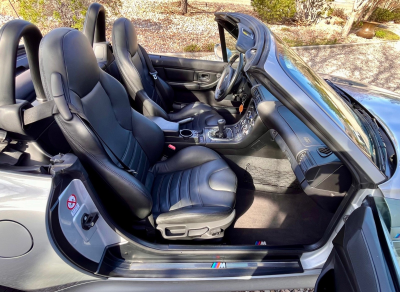 2002 BMW M Roadster in Titanium Silver Metallic over Black Nappa