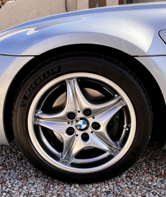 2002 BMW M Roadster in Titanium Silver Metallic over Black Nappa