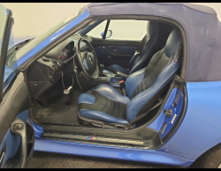 2002 BMW M Roadster in Estoril Blue Metallic over Estoril Blue & Black Nappa
