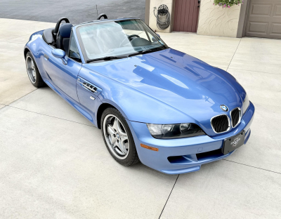 2002 BMW M Roadster in Estoril Blue Metallic over Estoril Blue & Black Nappa