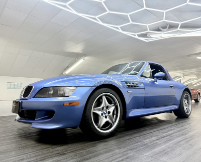 2002 BMW M Roadster in Estoril Blue Metallic over Estoril Blue & Black Nappa