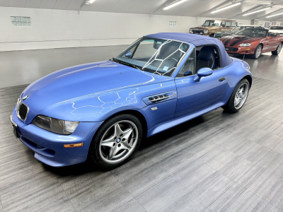 2002 BMW M Roadster in Estoril Blue Metallic over Estoril Blue & Black Nappa