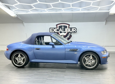 2002 BMW M Roadster in Estoril Blue Metallic over Estoril Blue & Black Nappa