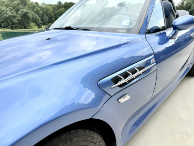 2002 BMW M Roadster in Estoril Blue Metallic over Estoril Blue & Black Nappa