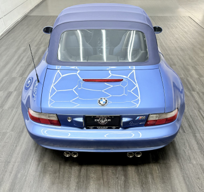 2002 BMW M Roadster in Estoril Blue Metallic over Estoril Blue & Black Nappa