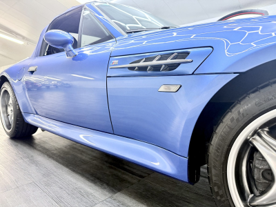 2002 BMW M Roadster in Estoril Blue Metallic over Estoril Blue & Black Nappa