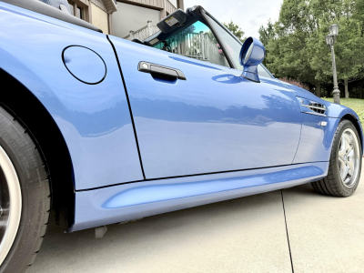 2002 BMW M Roadster in Estoril Blue Metallic over Estoril Blue & Black Nappa