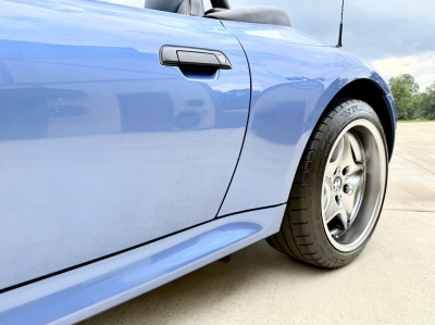 2002 BMW M Roadster in Estoril Blue Metallic over Estoril Blue & Black Nappa