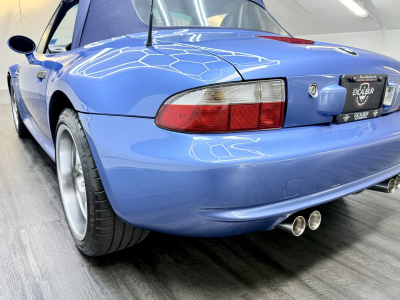 2002 BMW M Roadster in Estoril Blue Metallic over Estoril Blue & Black Nappa