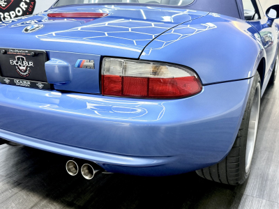 2002 BMW M Roadster in Estoril Blue Metallic over Estoril Blue & Black Nappa