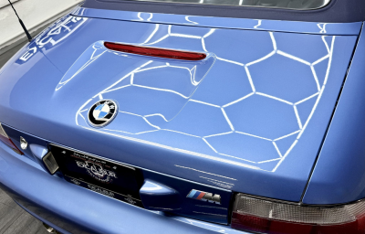 2002 BMW M Roadster in Estoril Blue Metallic over Estoril Blue & Black Nappa